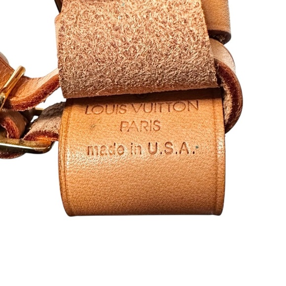 Authentic Louis Vuitton Vachetta Leather Large Luggage Tag with Poignet - Picture 4 of 8